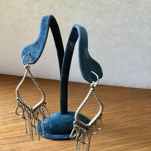 Costume Long Dangle Earrings - Picture 2 of 2